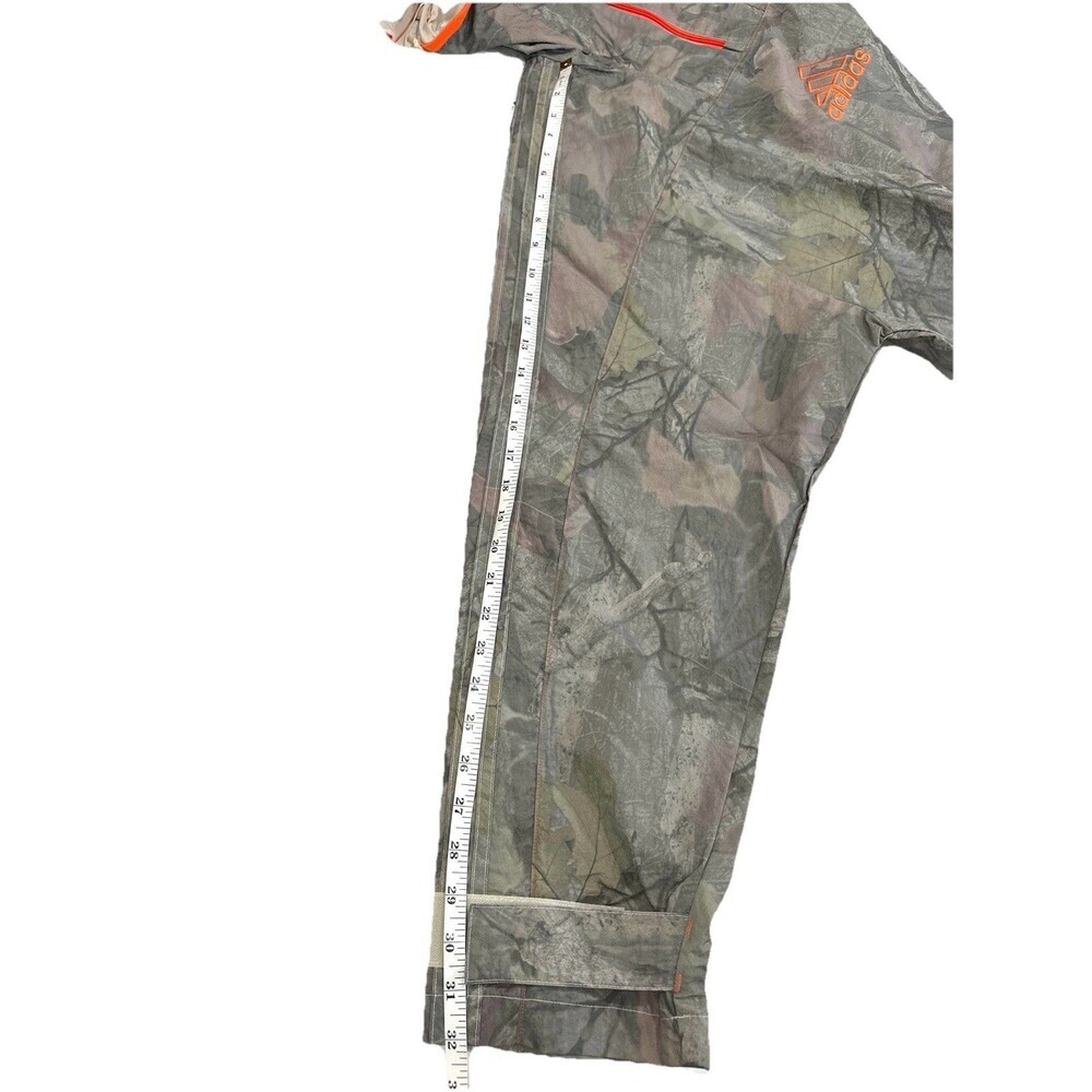 Adidas Camo Jacket Q1 Mens M  Gray Hooded Anorak 1/4 Zip Lined Outdoor JD5418 - Picture 11 of 13